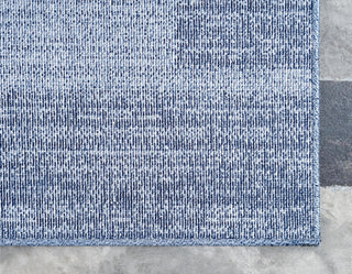 Rug Unique Loom Del Mar Navy Blue Runner 2' 7 x 10' 0