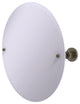 Frameless Round Tilt Mirror with Beveled Edge, Antique Brass