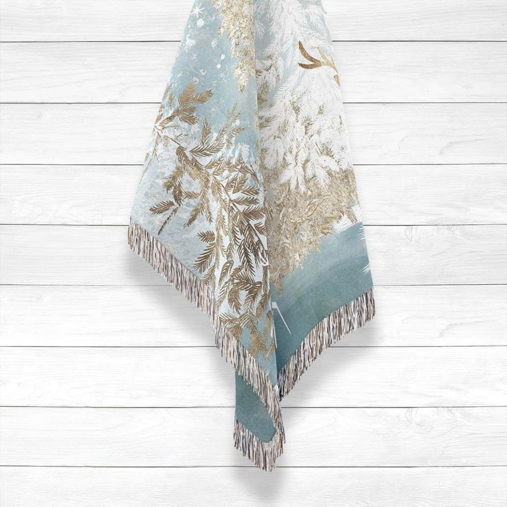 Laural Home Winter Wonderland 50" X 60" Woven Throw Blanket