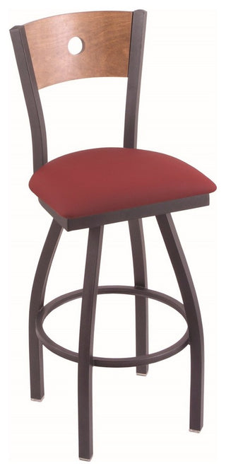 Holland Bar Stool, 830 Voltaire 30 Bar Stool, Pewter Finish
