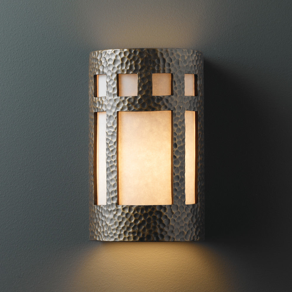 Ambiance Small Prairie Window, Wall Sconce, Brass