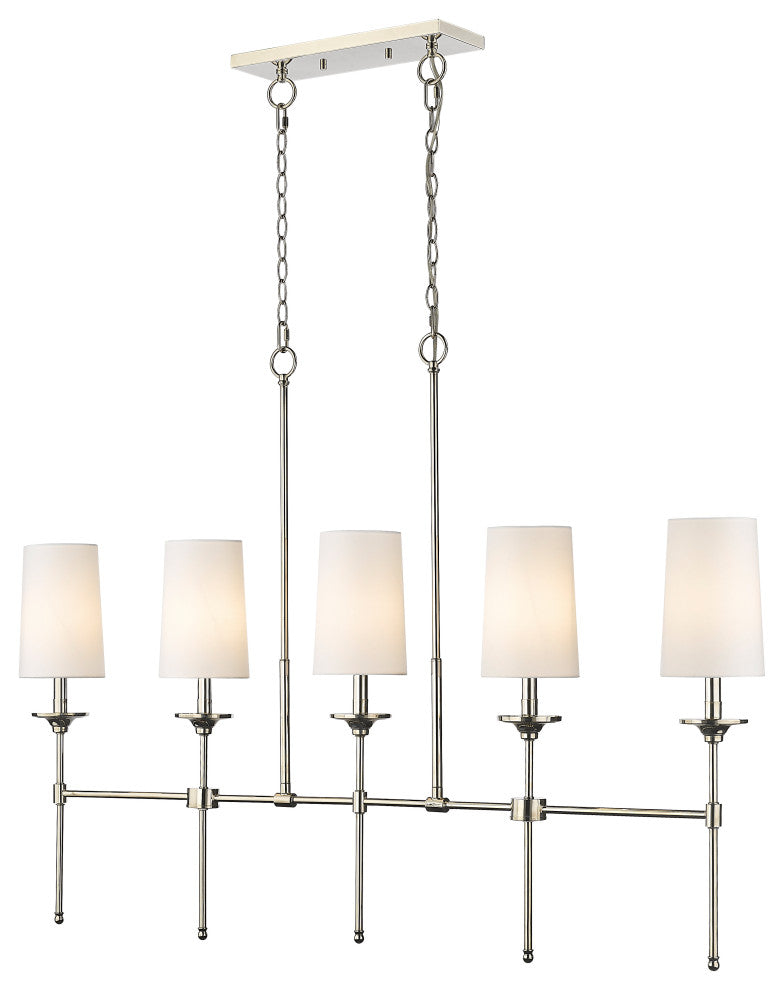 Zlite 3033-5L-PN 5-Light Island, Off White