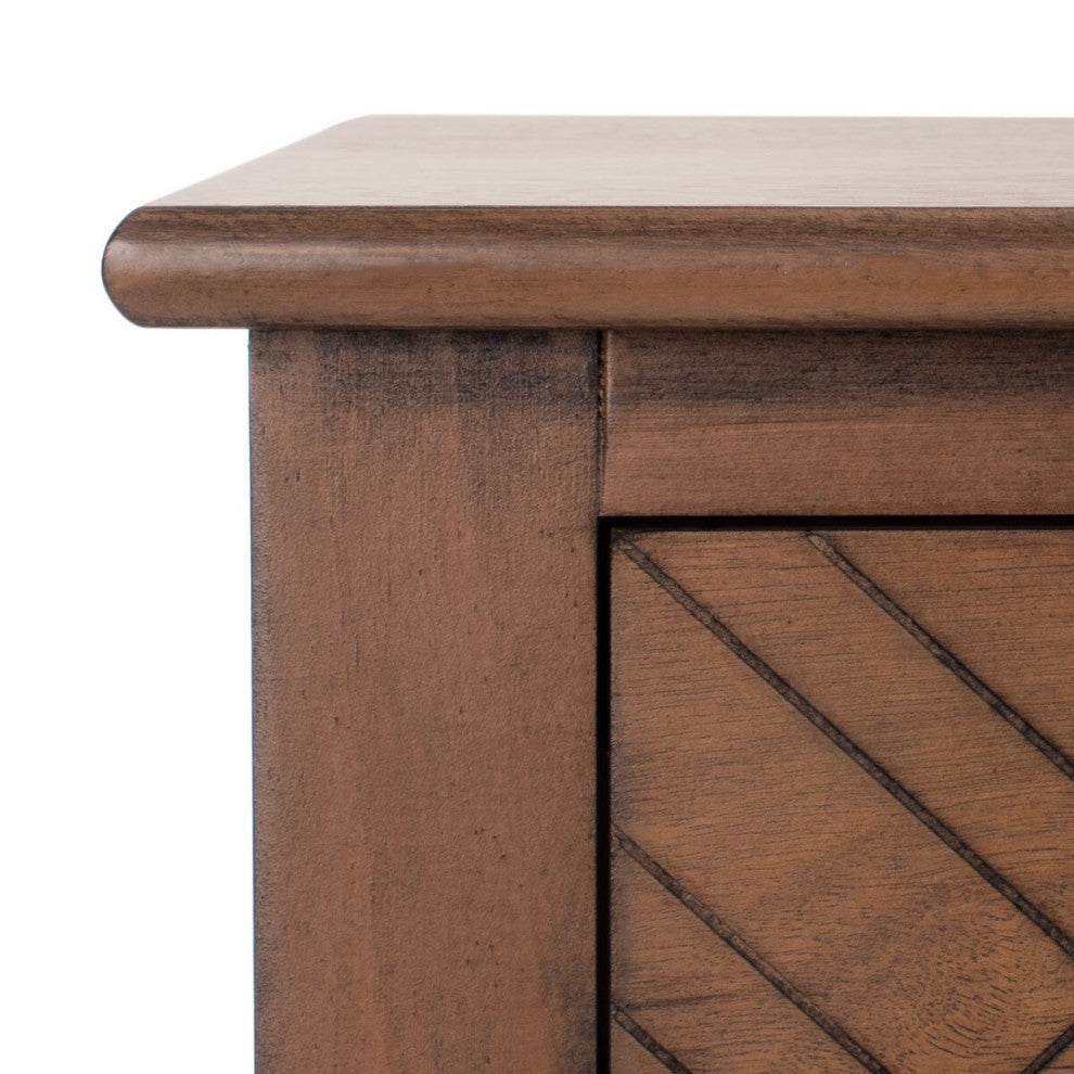 Safavieh Peyton 3 Drawer Console Table, Brown