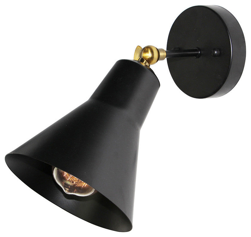 LNC Black Industrial Adjustable Wall Sconce