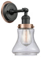 INNOVATIONS LIGHTING 203BK-BPAC-HRAC-G194 Bellmont 1 Light Mixed Metals Sconce