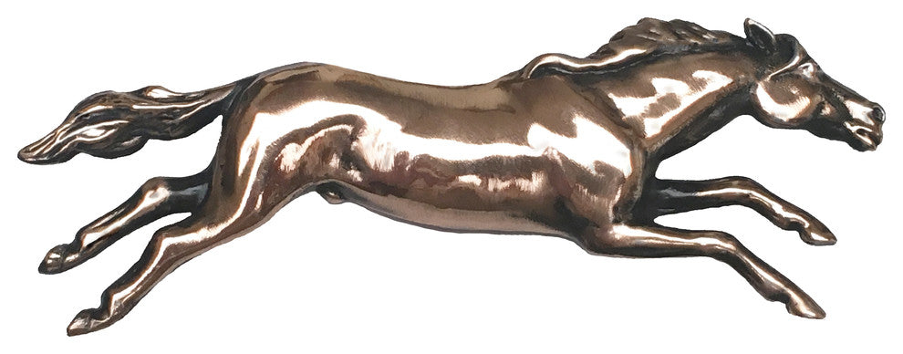 Wild Horse Pull, Right Facing, Antique Bronze