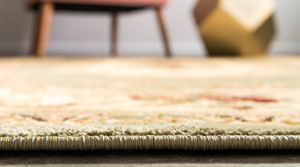 Unique Loom Brown Henry Versailles 6' 0 x 6' 0 Square Rug