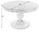 Evie 48" Round Pedestal Dining Table, Driftwood