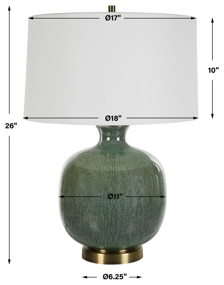 Uttermost Nataly Aged Green Table Lamp