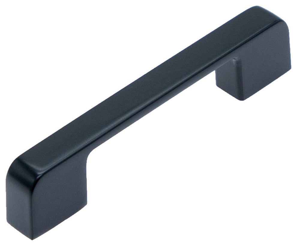 Utopia Alley Zinc Cabinet Pull, 3.75"/5.0" Center to Center, Matt Black, 3.75", 1 Pack