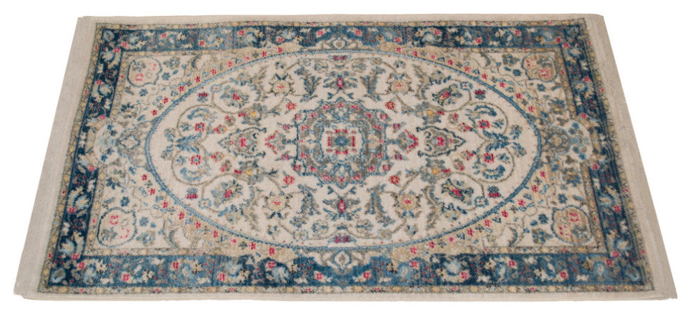 Machine Made Polyester Durable Indoor Outdoor Washable Oriental Pattern Footmat