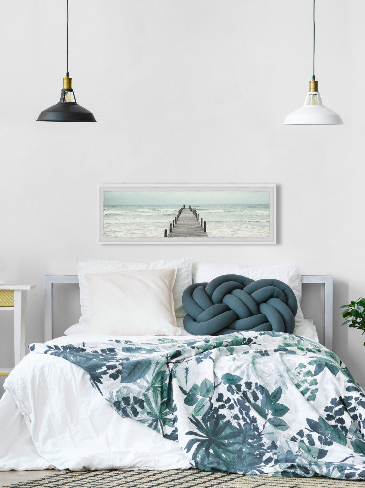 "Wild Oceans" Framed Painting Print, 45x15