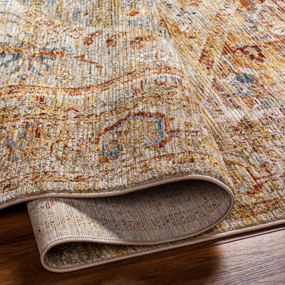 Naila IAL-2300 Red/Ivory Machine Woven 7'10" x 10'3" Rug
