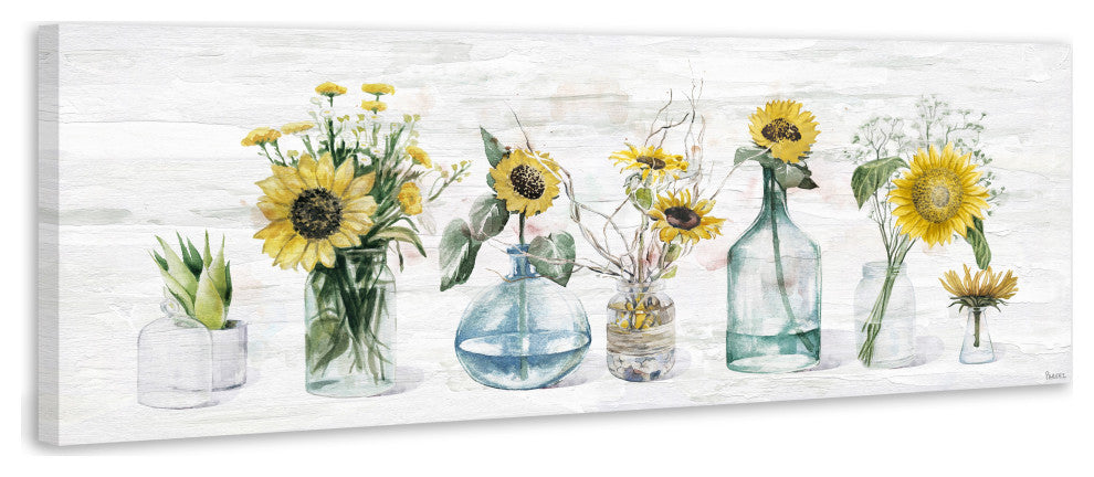 "Sunflower Delight" Painting Print on Wrapped Canvas