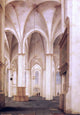 Pieter Jansz Saenredam The Buurkerk at Utrecht Gallery Wrapped Canvas Print