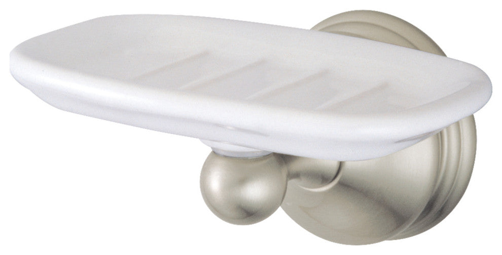 Kingston Brass Wall-Mount Soap Dish Holder, Brushed Nickel
