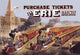 Purchase Tickets Via Erie Railway- Gallery Wrapped Canvas Art 28" x 42"