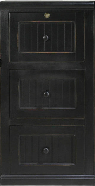 Eagle Furniture Coastal 3-Drawer File Cabinet, Burnt Cinnamon