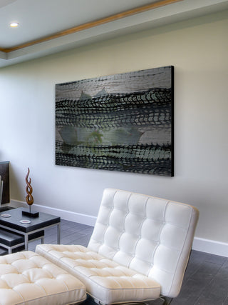 "Blending" UV Ink Print on Brushed Aluminum, 60"x40"