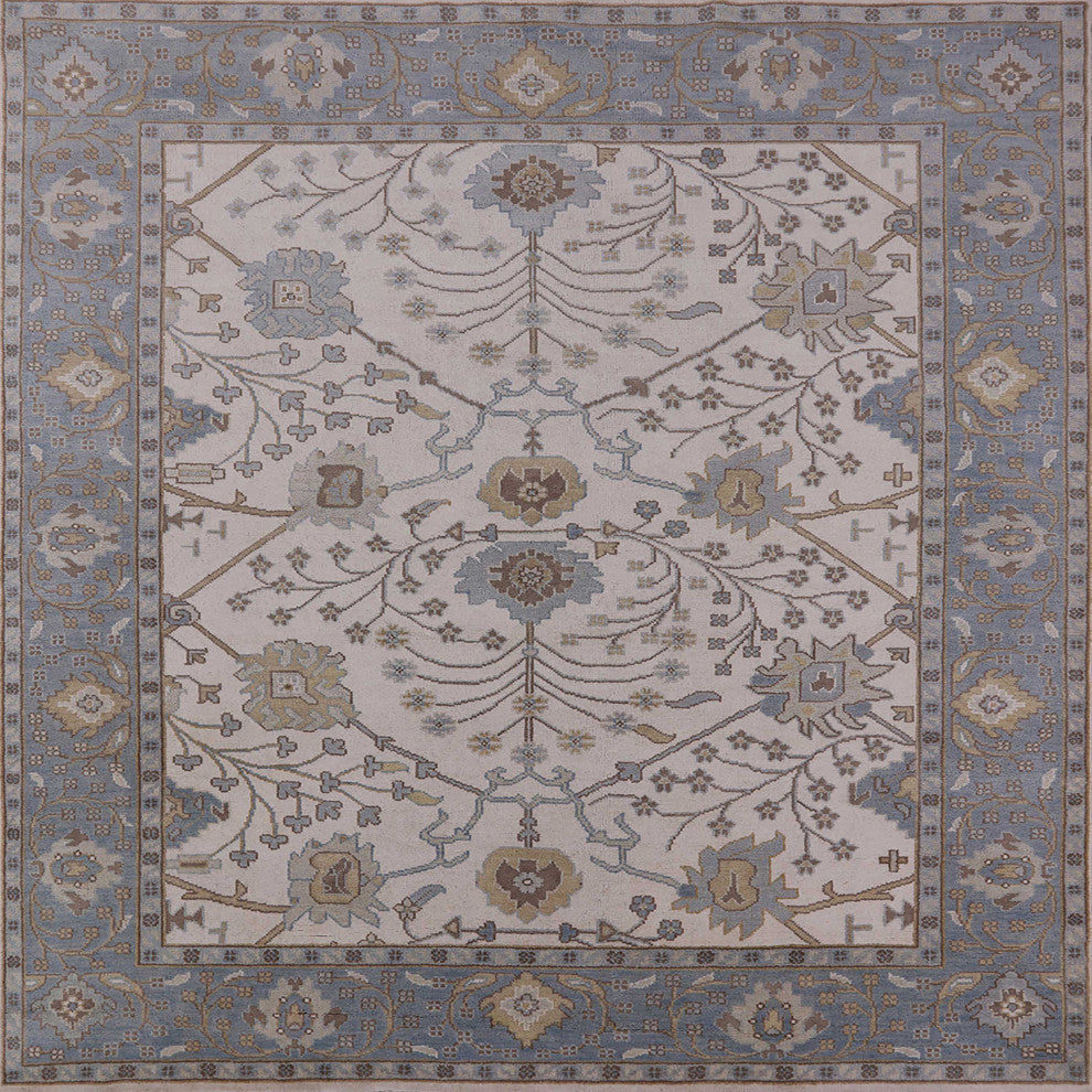 Ahgly Company Indoor Square Mid-Century Modern Area Rugs, 4' Square