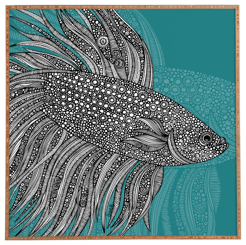 Deny Designs Valentina Ramos Beta Fish Framed Wall Art