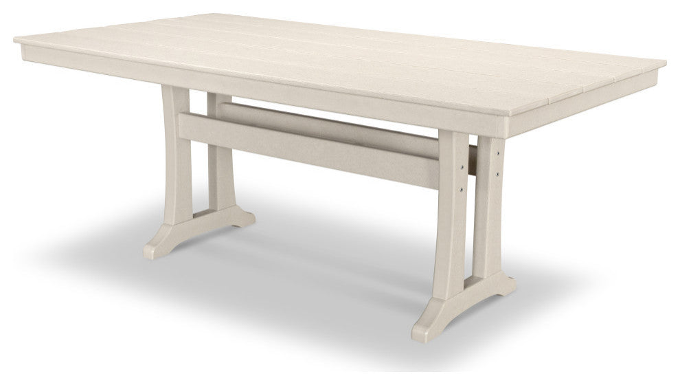 Polywood Farmhouse 37"x72" Dining Table, Sand