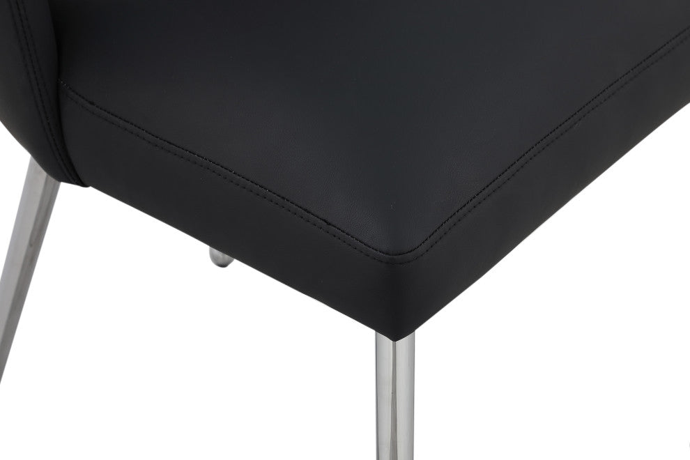 Logan Dining Chair, Set of 2, Black
