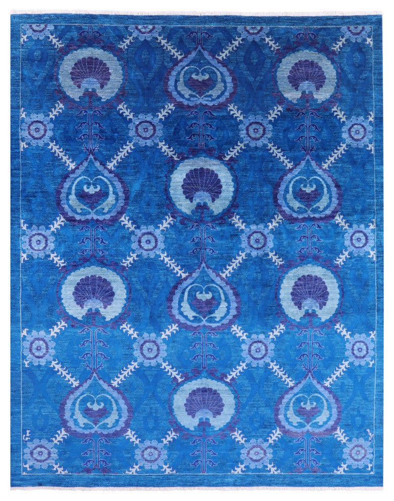 9' 0" X 11' 4" William Morris Hand Knotted Rug Q6563