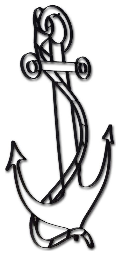 Metal Anchor Wall Decor and Sculpture