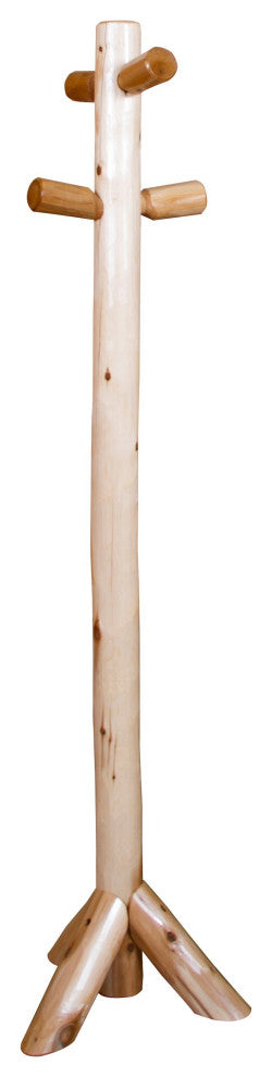 White Cedar Log Coat Tree