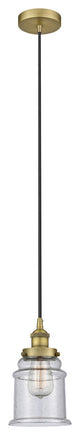 Innovations 616-1PH-BB-G184 1-Light Mini Pendant, Brushed Brass