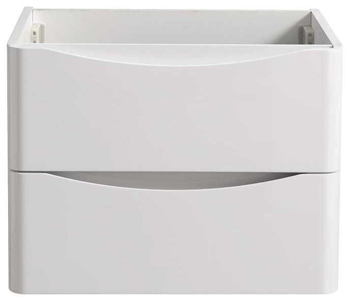 Fresca FCB9024WH Tuscany 24" Glossy White Wall Hung Modern Bathroom Cabinet