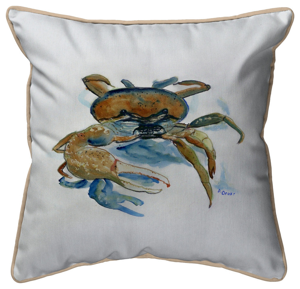 Fiddler Crab Large Indoor/Outdoor Pillow 18x18