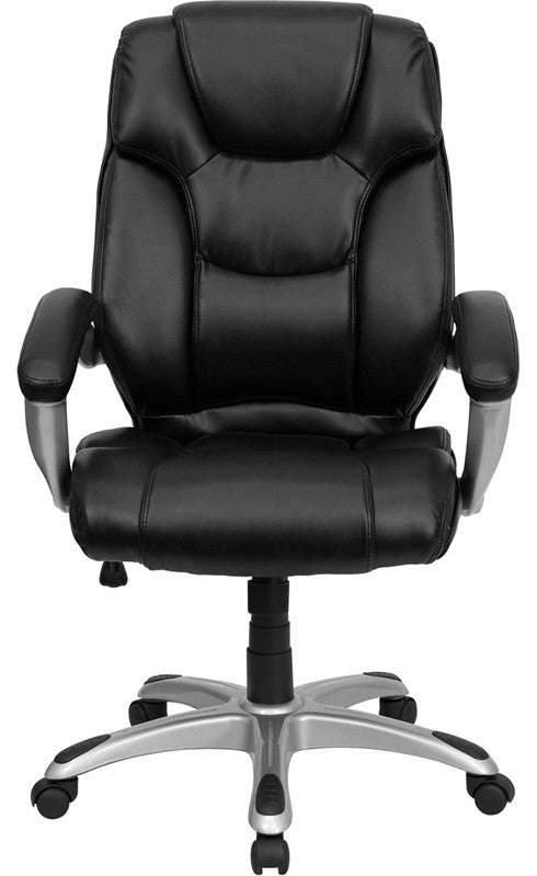 High Back Black Leather Executive Swivel Chair