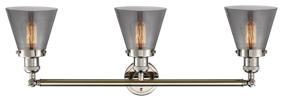 Innovations Lighting 205-Pn-G63-Led 3 Light Dimmable Led Bathroom Fixture