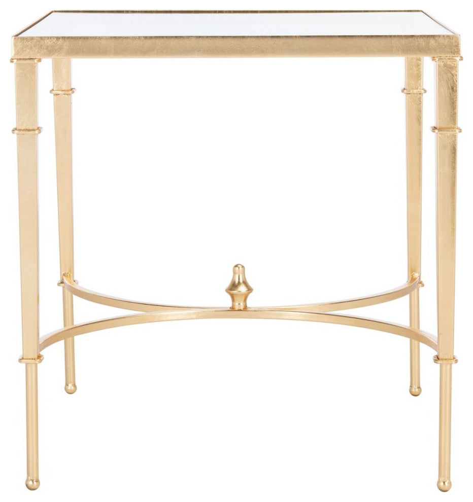 Safavieh Mendez Gold Leaf Accent Table Gold
