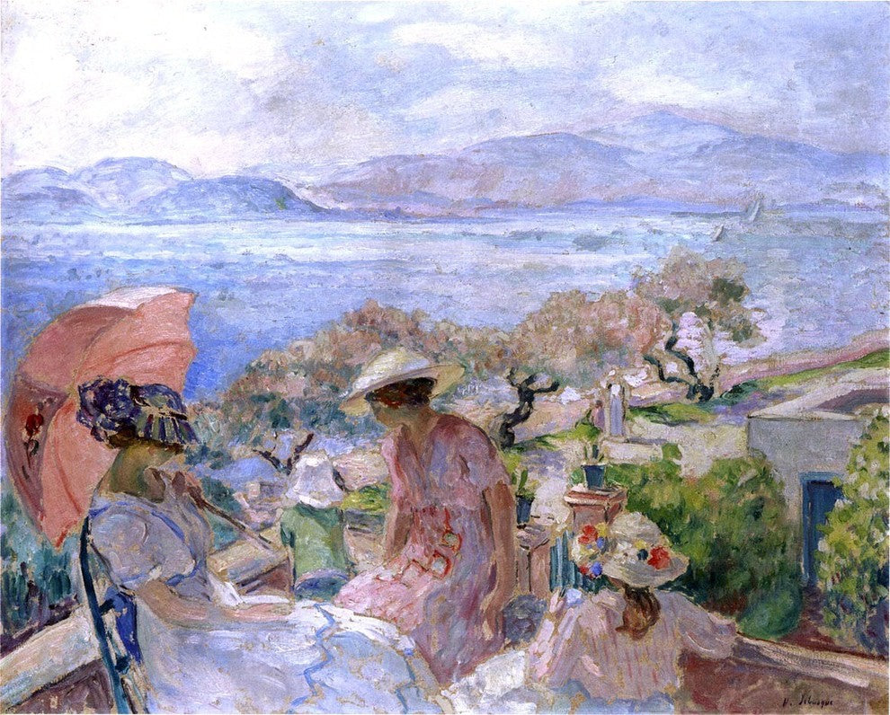 Henri Lebasque On the Terrace by the Sea at St Maxime Wall Decal