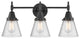 INNOVATIONS LIGHTING 447-3W-BK-G64-LED Caden 3 Light 26 inch Bath Vanity Light