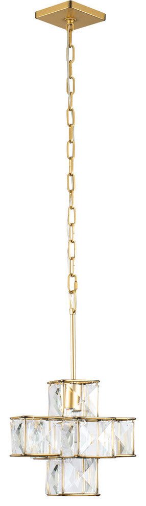 Varaluz Cubic 1-Lt Pendant - Calypso Gold