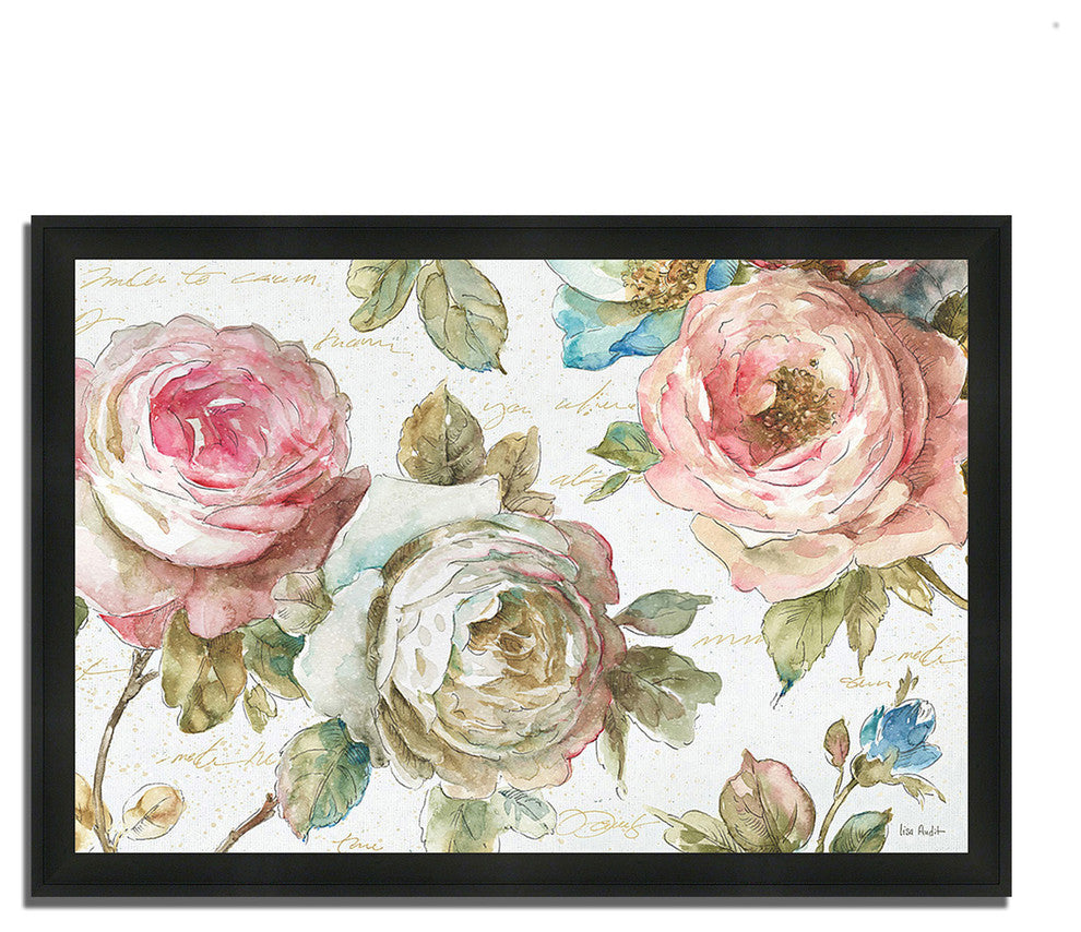 "Poeme D Amour Ii" By Lisa Audit, Framed Painting Print, Ready To Hang
