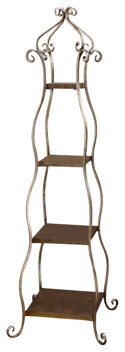 Uttermost Lilah Silver Leaf Etagere