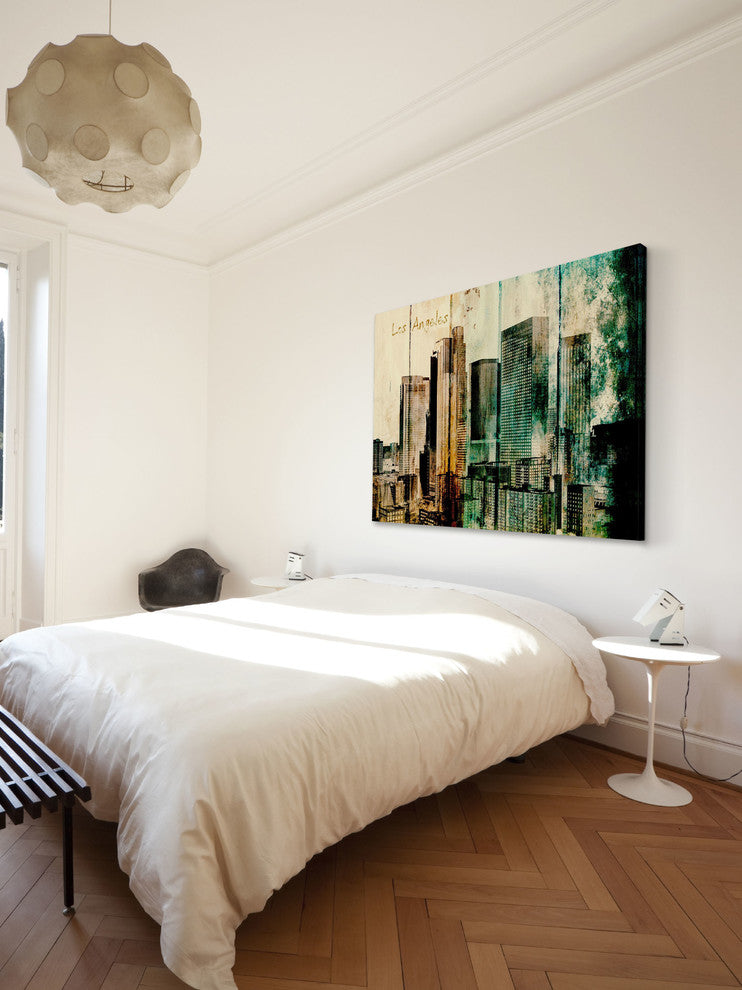 "La Downtown 2" Painting Print on Canvas by Irena Orlov