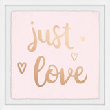 "Just Love" Framed Painting Print, 24"x24"