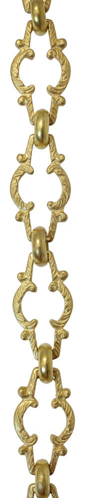 RCH Hardware Brass Vintage Chandelier Chain, Various Finishes, Acid Dipped, U55