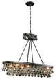 Elegant Lighting Bettina Collection Pendant, Royal Cut Crystals, Bronze