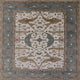 Ahgly Company Indoor Square Mid-Century Modern Area Rugs, 5' Square
