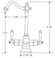 Point Of Use Instant Hot/Cold Water Drinking Faucet W/ Traditional Swivel Spout