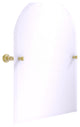 Carolina Frameless Arched Top Tilt Mirror with Beveled Edge, Satin Brass