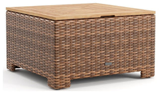 Nico 36" Square Chat Table/Corner, Natural Teak