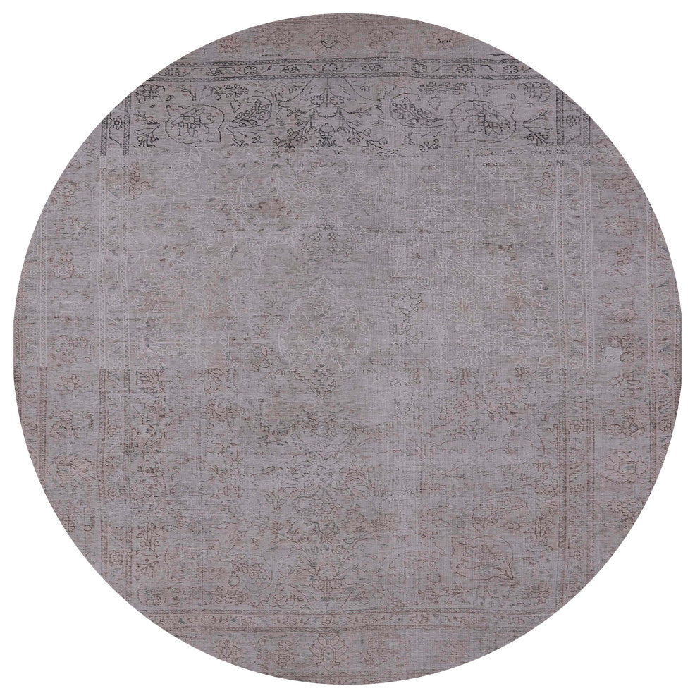 Ahgly Company Indoor Round Mid-Century Modern Area Rugs, 5' Round